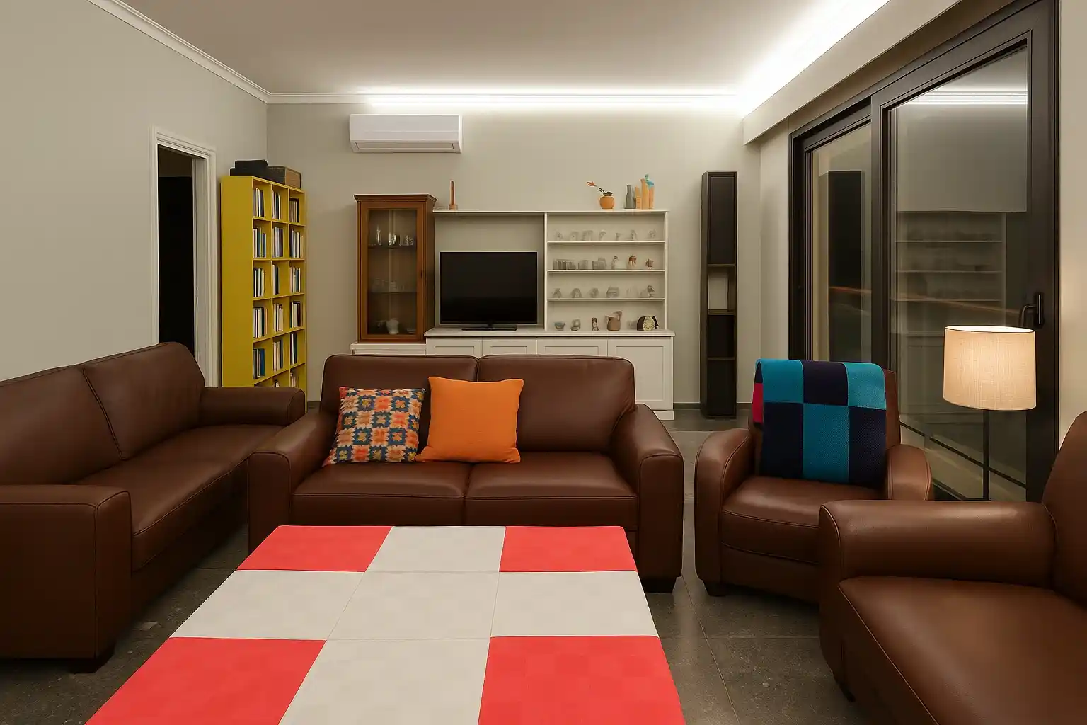 Cozy Living Room with Balcony View Πολυτελές διαμέρισμα 140τ.μ. στον Άνω Παπάγο